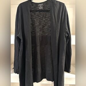 Chico's Black Open Front Sweater